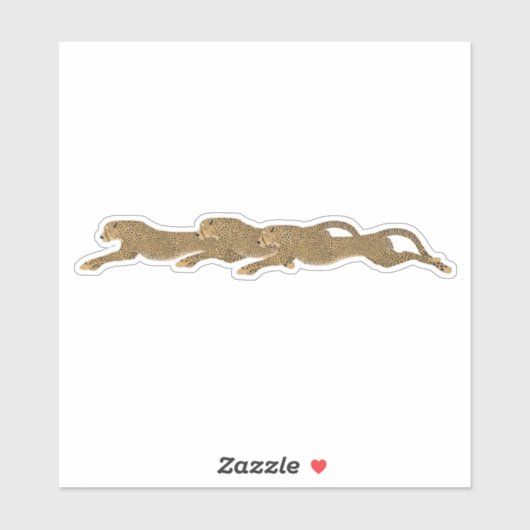 チーターのシール シール (シート)