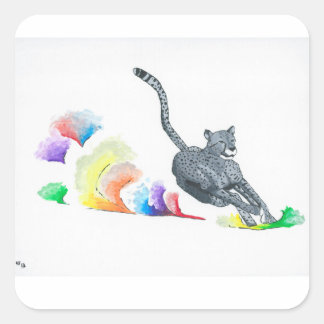 チーターのシール スクエアシール