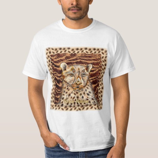 チーターのスピード Tシャツ (正面)