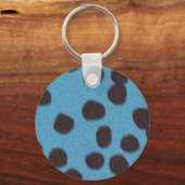 チーターのファーテクスチャプリント キーホルダー (正面)