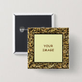 チーターの境界写真 缶バッジ (正面&裏面)