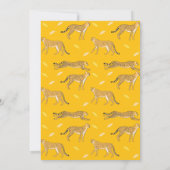 チーターの感謝カード 招待状 (裏面)