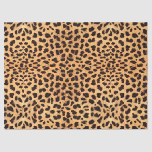 チーターの斑点模様 ゴールド ブラック ID1155 薄葉紙 (正面)