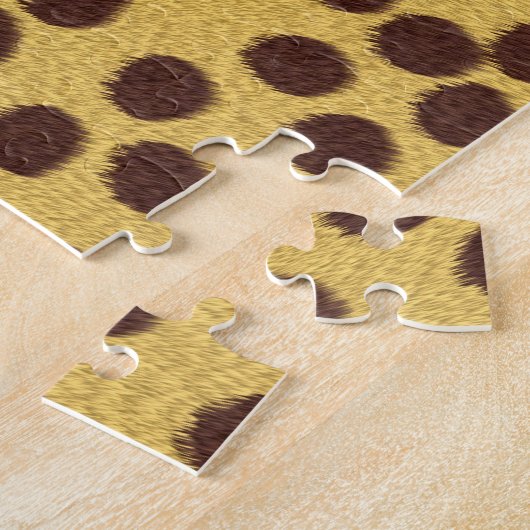 チーターの毛皮 ジグソーパズル (側面)