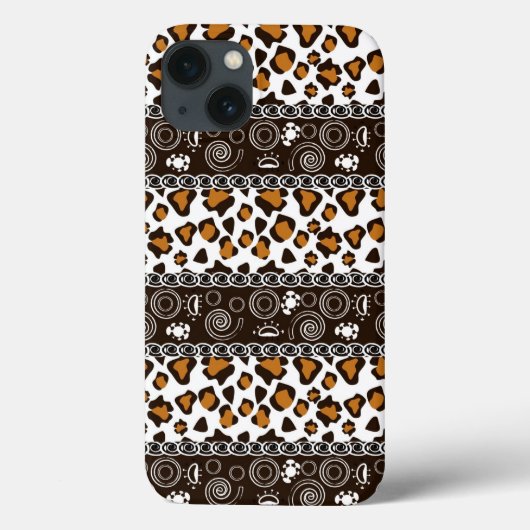 チーターの皮膚パターンを持つアフリカのプリント Case-Mate iPhoneケース (裏面)