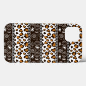 チーターの皮膚パターンを持つアフリカのプリント Case-Mate iPhoneケース (裏面 (横))