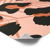 チーターの皮鮮やか質、シームレスなパターン。 ポスター (角)