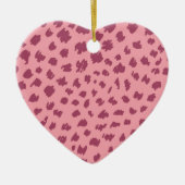 チーターの皮 セラミックオーナメント (正面)