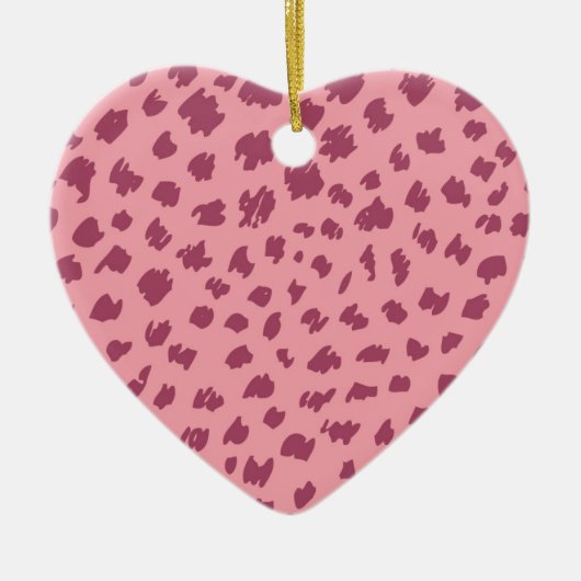 チーターの皮 セラミックオーナメント (正面)