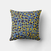 チーターの肌のテクスチャ、シームレスなアニマルプリント。 クッション (裏面)