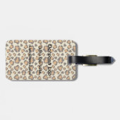 チーターの肌の模様 ラゲッジタグ (裏面横)