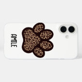 チーターの足跡プリントフォンケース Case-Mate iPhoneケース (裏面 (横))