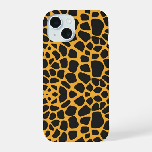 チーターの革 iPhone 15ケース (裏面)