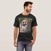 チーターは大きな笑みを浮かべて顔 Tシャツ (正面フル)