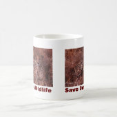 チーターは私たちの救野生動物を見る モーフィングマグカップ (中央)