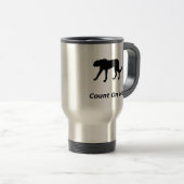 チーターは私を当てにする トラベルマグ (正面右)