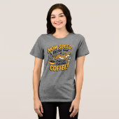 チーターより速いママのコーヒーへの想い トライブレンドTシャツ (正面全面)