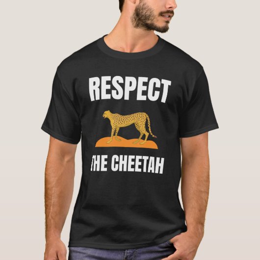 チーターを尊重する Tシャツ (正面)