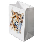 チーターアニマルプリント ミディアムペーパーバッグ (裏面アングル)