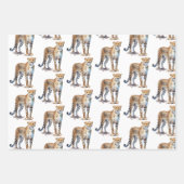 チーターアニマルプリント ラッピングペーパーシート (正面3)