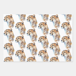 チーターアニマルプリント ラッピングペーパーシート