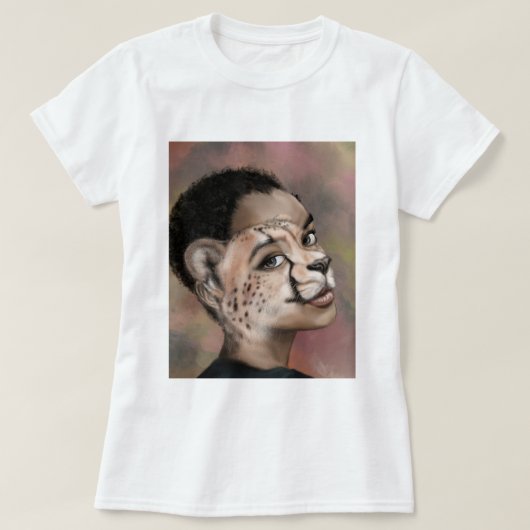 チーターウーマンTシャツ Tシャツ (デザイン正面)