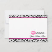 チーターサンキューカード ノートカード (裏面)