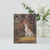 チーターシッティン誇りを持ったグはがき ポストカード (スタンド正面)