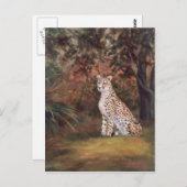 チーターシッティン誇りを持ったグはがき ポストカード (正面/裏面)