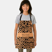 チーターススキンスモール抽象芸術サファリパターン エプロン (インサイチュ)