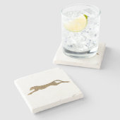 チーターストーンコースター ストーンコースター (横)