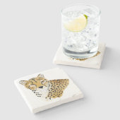 チーターストーンコースター ストーンコースター (横)