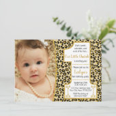 チーターズ1st誕生日招待状 | サファリパーティー 招待状 (スタンド正面)