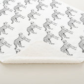 チーターデザイン毛布 シェルパブランケット (3/4)