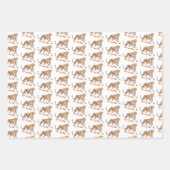 チーターフローラ ラッピングペーパーシート (正面3)