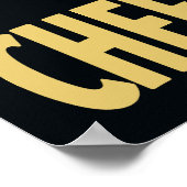 チーターブリッツ漫画スタイルスピードチェイス ポスター (角)