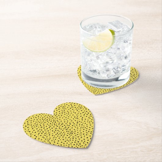 チータープリントを自然の色で ペーパーコースター (インサイチュ)