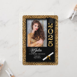 チータープリントクラス2023卒業招待状 招待状