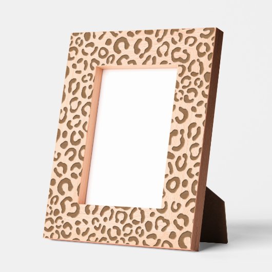 チータープリントトレンディーモダンキュイガーリーー レーザー彫刻フレーム (左)