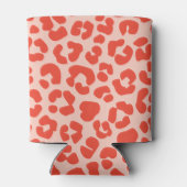 チータープリントパタン赤 缶クーラー (裏面)