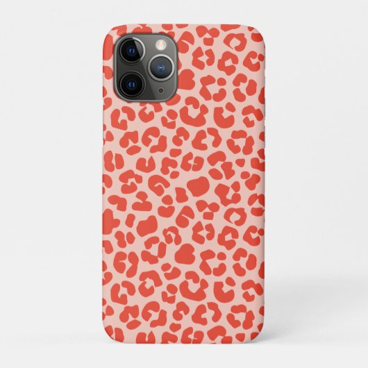 チータープリントパタン赤 Case-Mate iPhoneケース (裏)