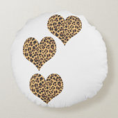 チータープリント枕 ラウンドクッション (裏面)