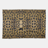 チータープリント模様 キッチンタオル (横)