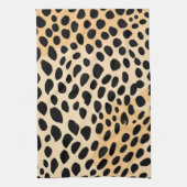 チータープリント模様 キッチンタオル (縦)