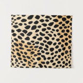 チータープリント模様 タペストリー (正面(横))