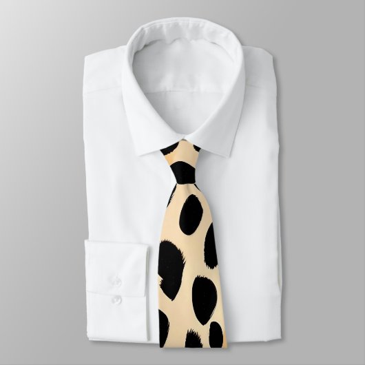 チータープリント模様 ネクタイ (タイ)