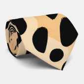 チータープリント模様 ネクタイ (ロール)