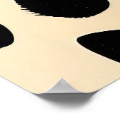 チータープリント模様 ポスター (角)