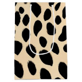 チータープリント模様 ミディアムペーパーバッグ (裏面)