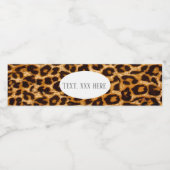 チータープリント,アニマルプリント，ヒョウ，チーター ペットボトルラベル (シングルラベル)